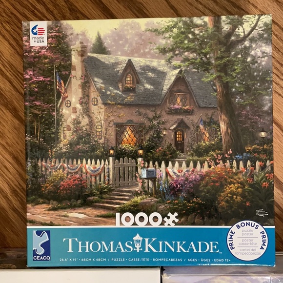 Ceaco, Lot of 3, Thomas Kincade complete 1000 piece puzzles - Picture 4 of 4
